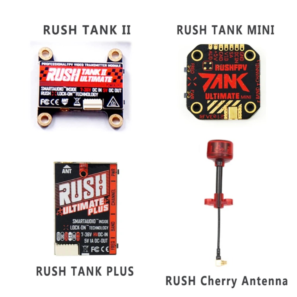 Fpv Drone Transmitter - Émetteur vidéo RUSH TANK Ultimate II/Mini/PLUS/Solo
