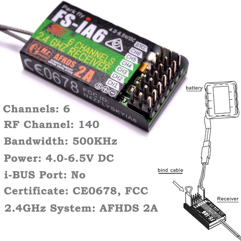 Flysky FS-IA6 récepteur 6CH do - Fpv Drone Battery avis et prix