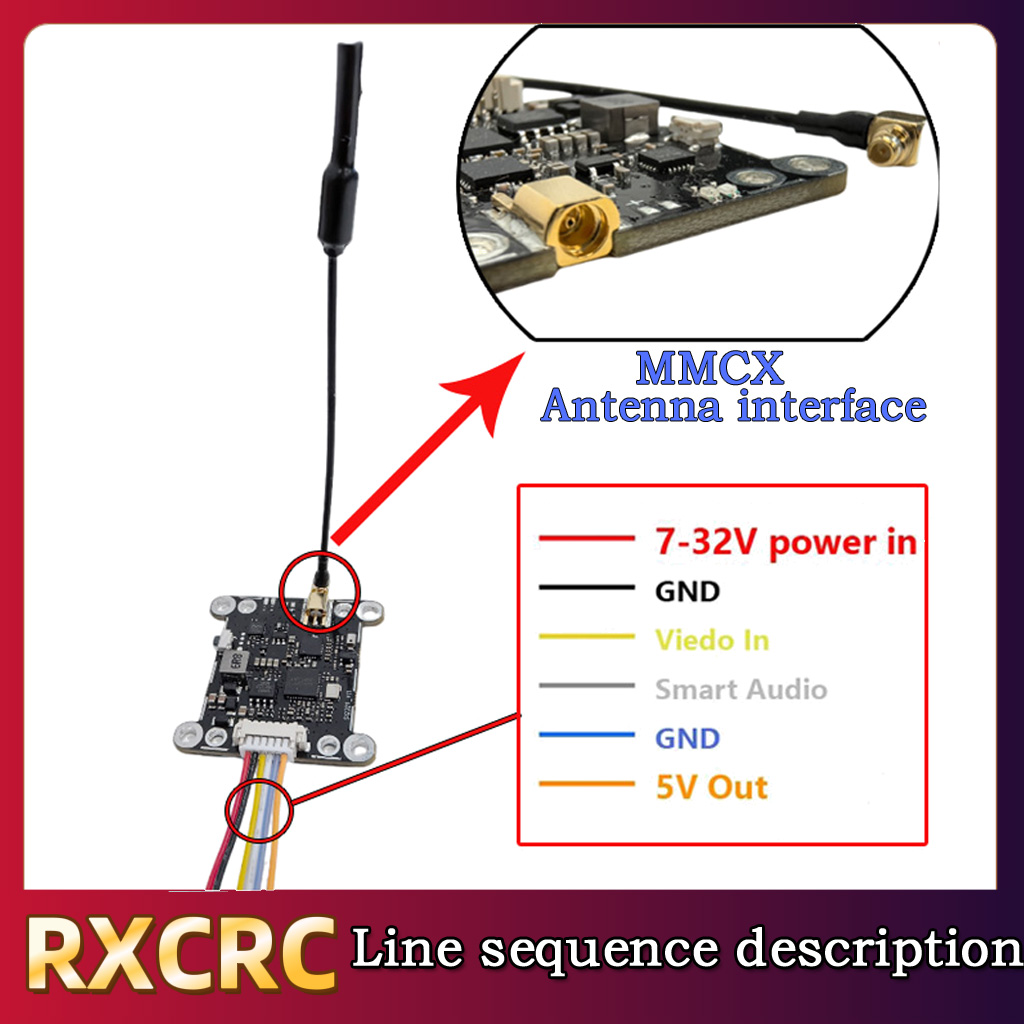 RXCRC 5.8G Module 48CH 1.6W VT - Fpv Drone Transmitter avis et prix