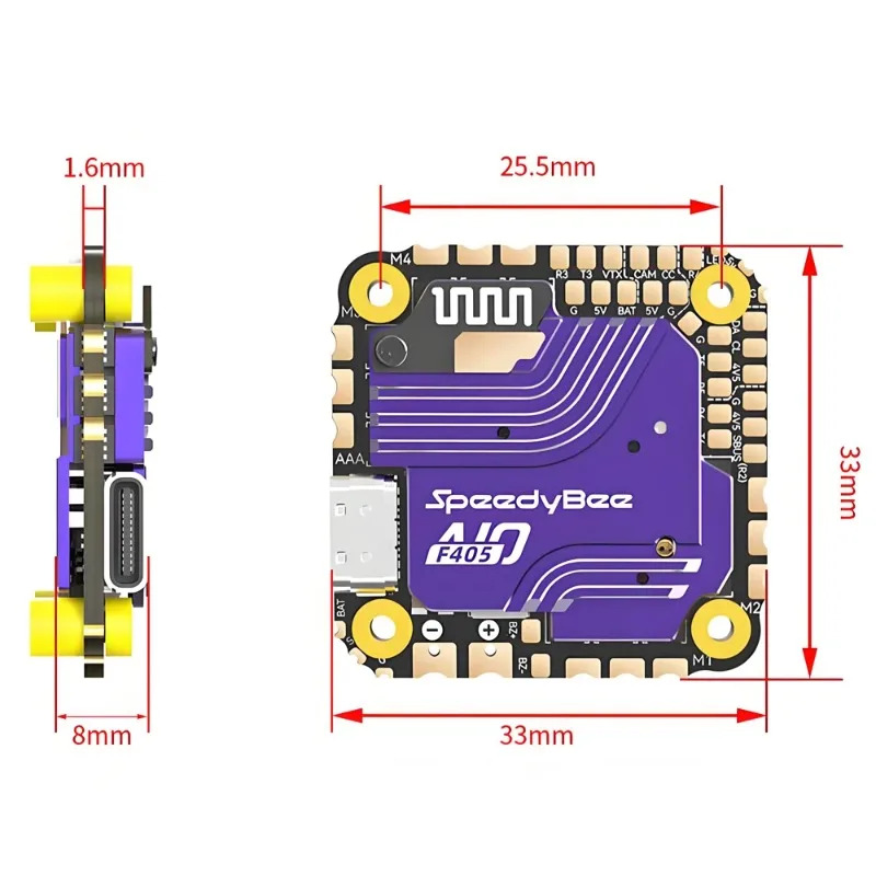 Contrôleur de vol SpeedyBee F4 - Fpv Drone Flight Controller avis et prix