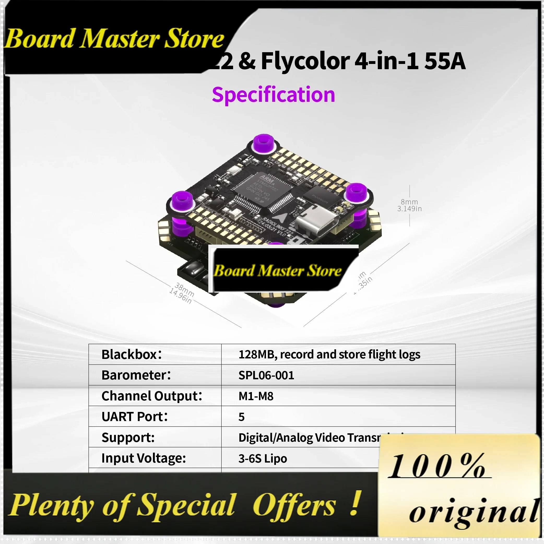 BoMaSRadiolink F722 Betaflight - Betaflight Fc F7 avis et prix